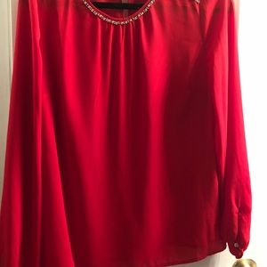 Liz Claiborne Red Blouse